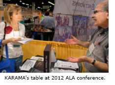 Karama's table at ALA